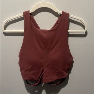 Athleta Pink Bodysuit with built in bra